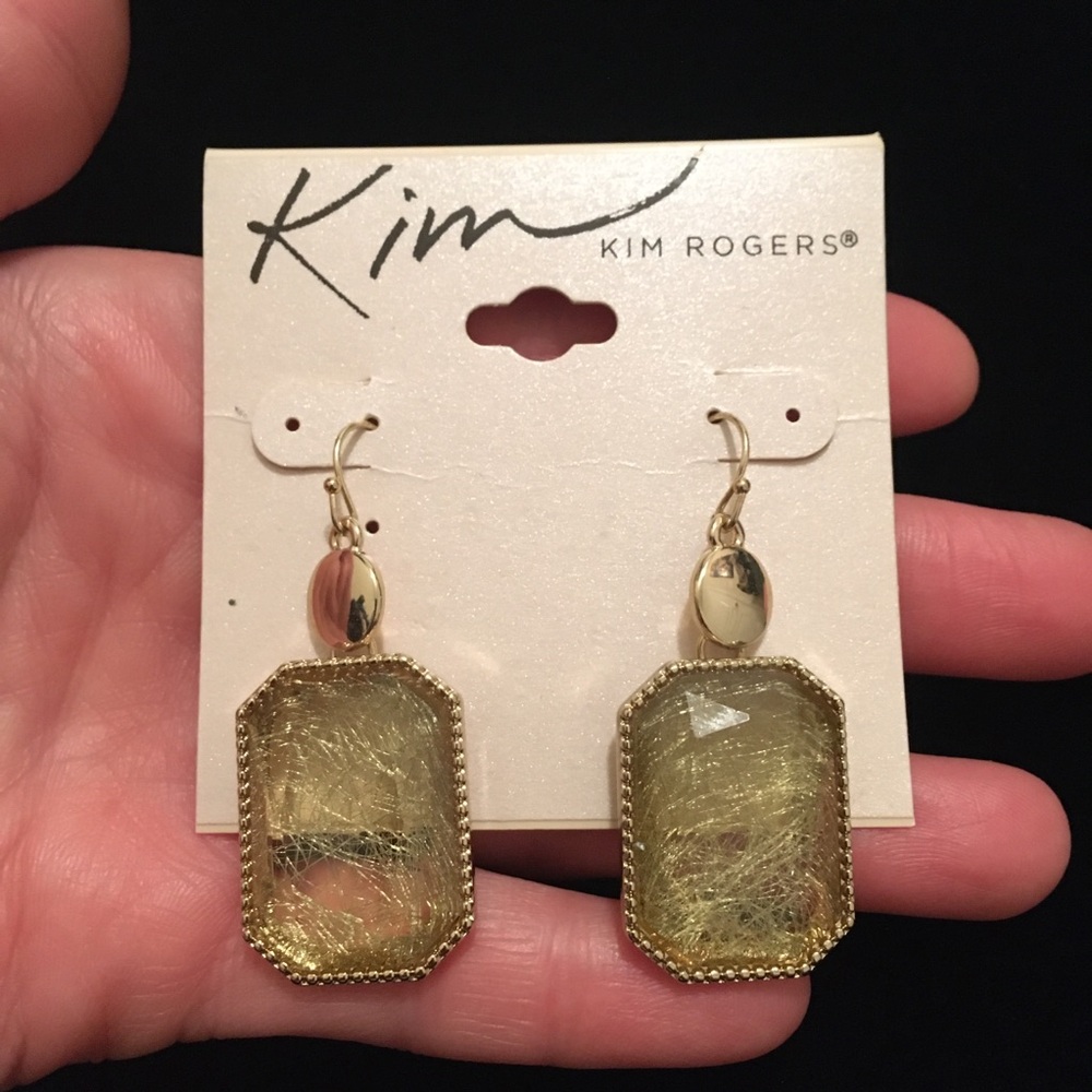Kim Rogers Vintage Dangle Hook Earrings - Picture 1 of 8